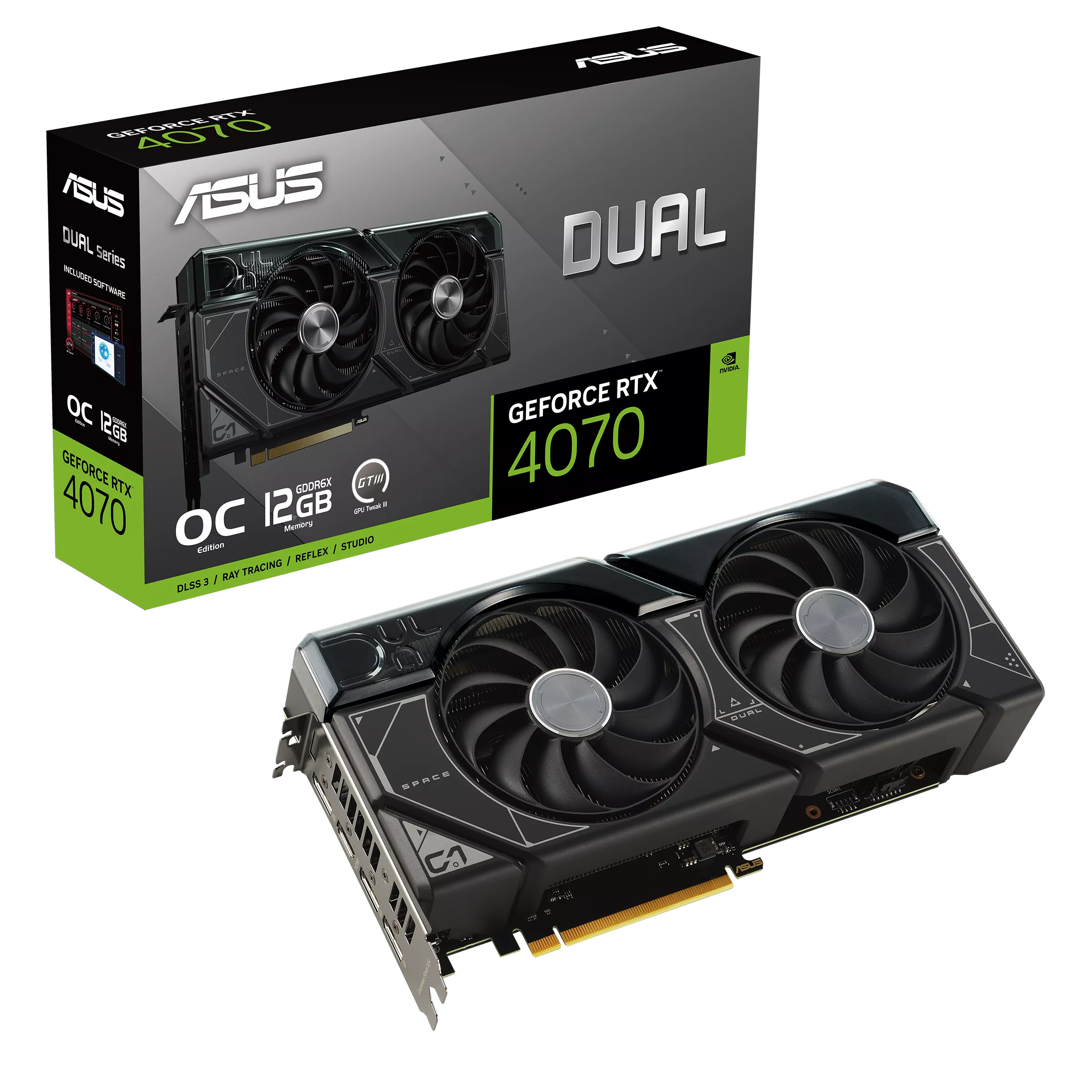 ASUS Dual GeForce RTX 4070 OC Edition 12GB GDDR6X